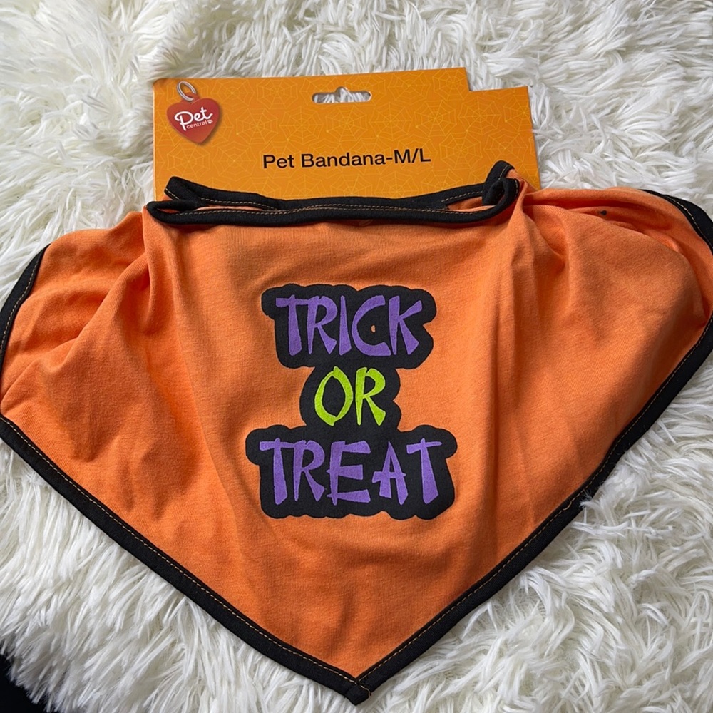 New! Pet Central Halloween Pet Bandana